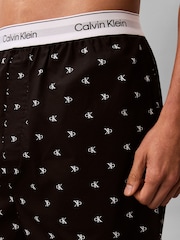 Calvin Klein Black Cotton Sleep Shorts - Image 5 of 6