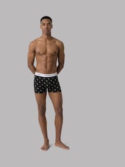 Calvin Klein Black Icon Cotton Stretch Relaxed Dart Trunks 3 Pack - Image 3 of 4