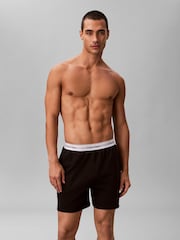 Calvin Klein Black Cotton Jersey Pyjamas Shorts - Image 2 of 5