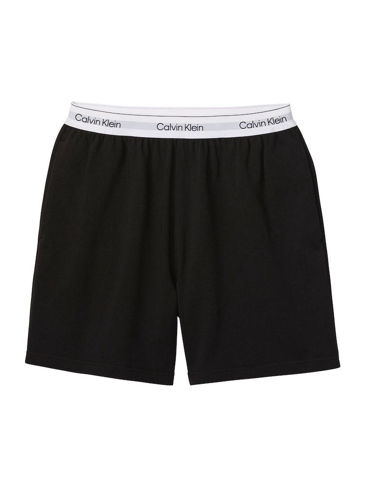 Calvin Klein Black Cotton Jersey Pyjamas Shorts - Image 5 of 5