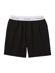 Calvin Klein Black Cotton Jersey Pyjamas Shorts - Image 7 of 7