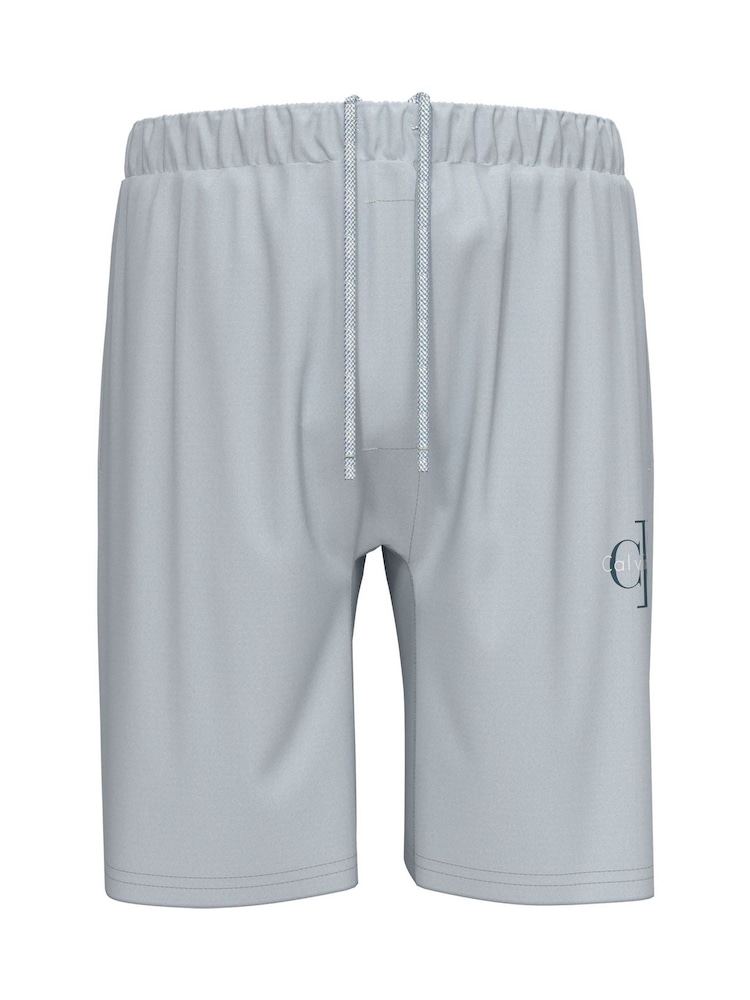 Calvin Klein Blue Lounge Cotton Jersey Shorts - Image 1 of 1 Calvin Klein Blue Lounge Cotton Jersey Shorts - Image 1 of 1