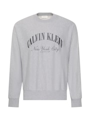 Calvin Klein Grey Cotton Spacer Full Zip Sweatshirt - Image 5 of 5