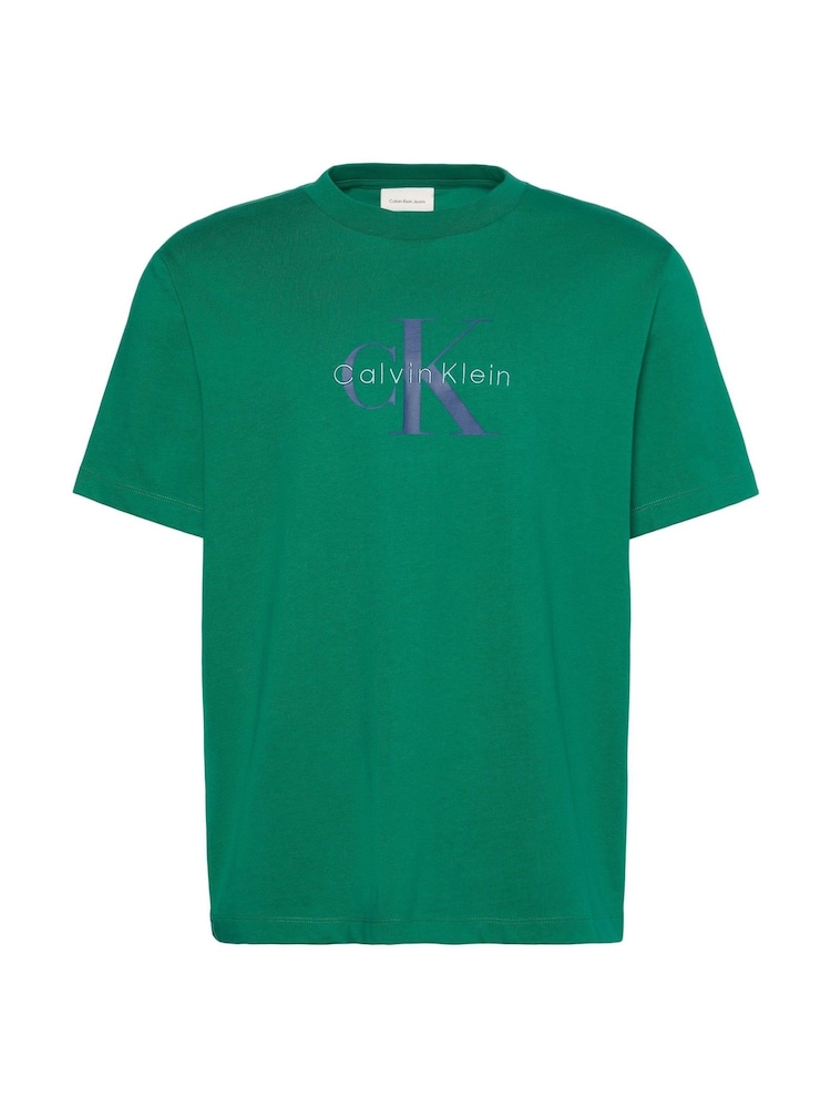 Calvin Klein Green Monogram Logo T-Shirt - Image 5 of 5