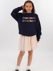 Brands In Grandma's Little Hero - Blue Mother's Day Sweat Top - Image 2 of 5