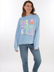 Brands In Blue Hasbro Peppa Pig Best Mum Ever Sweat Top - Image 2 of 5
