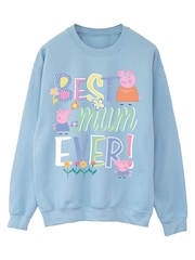 Brands In Blue Hasbro Peppa Pig Best Mum Ever Sweat Top - Image 3 of 5