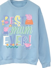 Brands In Blue Hasbro Peppa Pig Best Mum Ever Sweat Top - Image 4 of 5