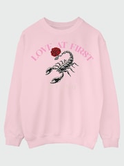 Brands In Pink Valentine's Day Scorpion Sting Baby Sweat Top - Image 3 of 5