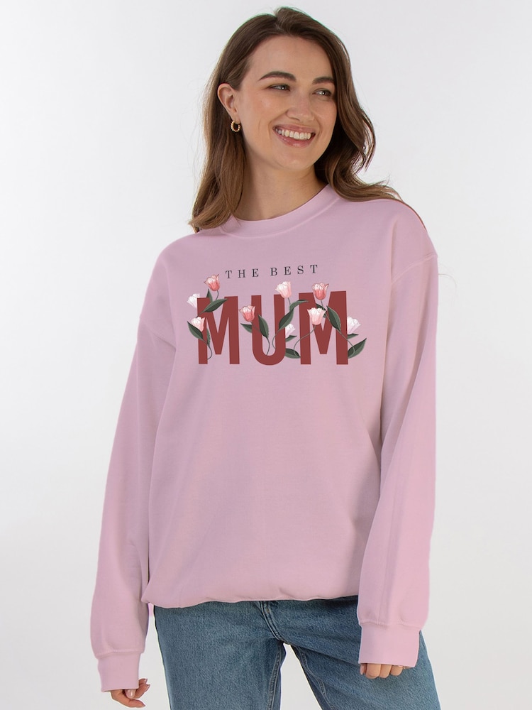Brands In Pink Mother's Day The Best Mum Sweat Top - Image 1 of 5