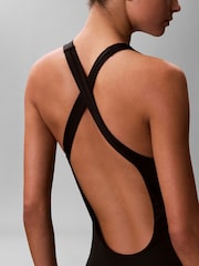 Noir - Calvin Klein Strapless One Piece Swimsuit - Image 4 de 6