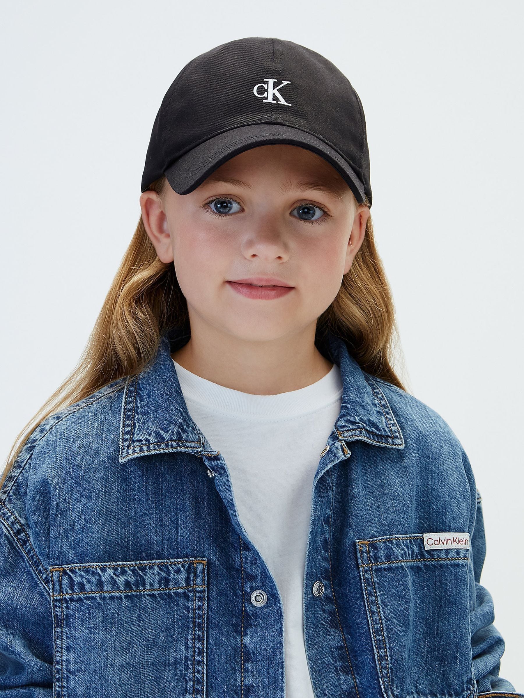 Calvin Klein Jeans  Kids Black Monogram Baseball Cap in Size L-XL Jnr, Sports Direct - Image 3