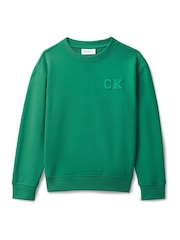 Grønn - Calvin Klein Oversized Fleece Hettegenser - Bilde 5 av 5