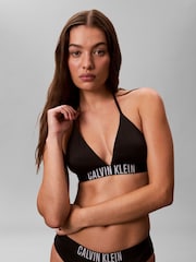 Calvin Klein Black Halter Bralette Bikini Top - Image 4 of 6