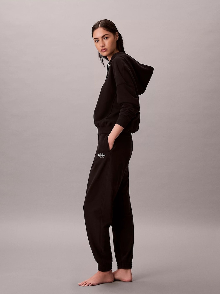 Calvin Klein Black Satin Lounge Trousers - Image 6 of 6 Calvin Klein Black Satin Lounge Trousers - Image 6 of 6