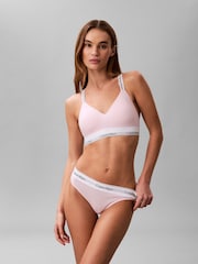 Calvin Klein Pink Stretch Thongs - Image 1 of 6