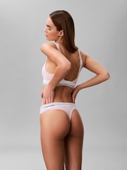 Calvin Klein Pink Stretch Thongs - Image 3 of 6