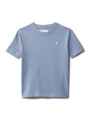 Calvin Klein Blue Short Sleeve Cotton T-Shirt - Image 5 of 5