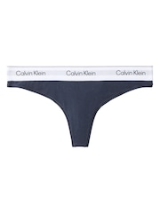 Calvin Klein Light Blue Thong Icon Cotton Modal Knickers - Image 5 of 5