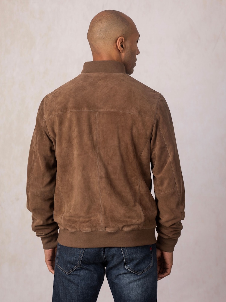 بني - سترة بومبر Dalston من Lakeland Leather - Image 2 of 6