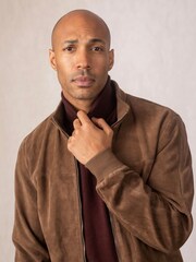 بني - سترة بومبر Dalston من Lakeland Leather - Image 5 of 6