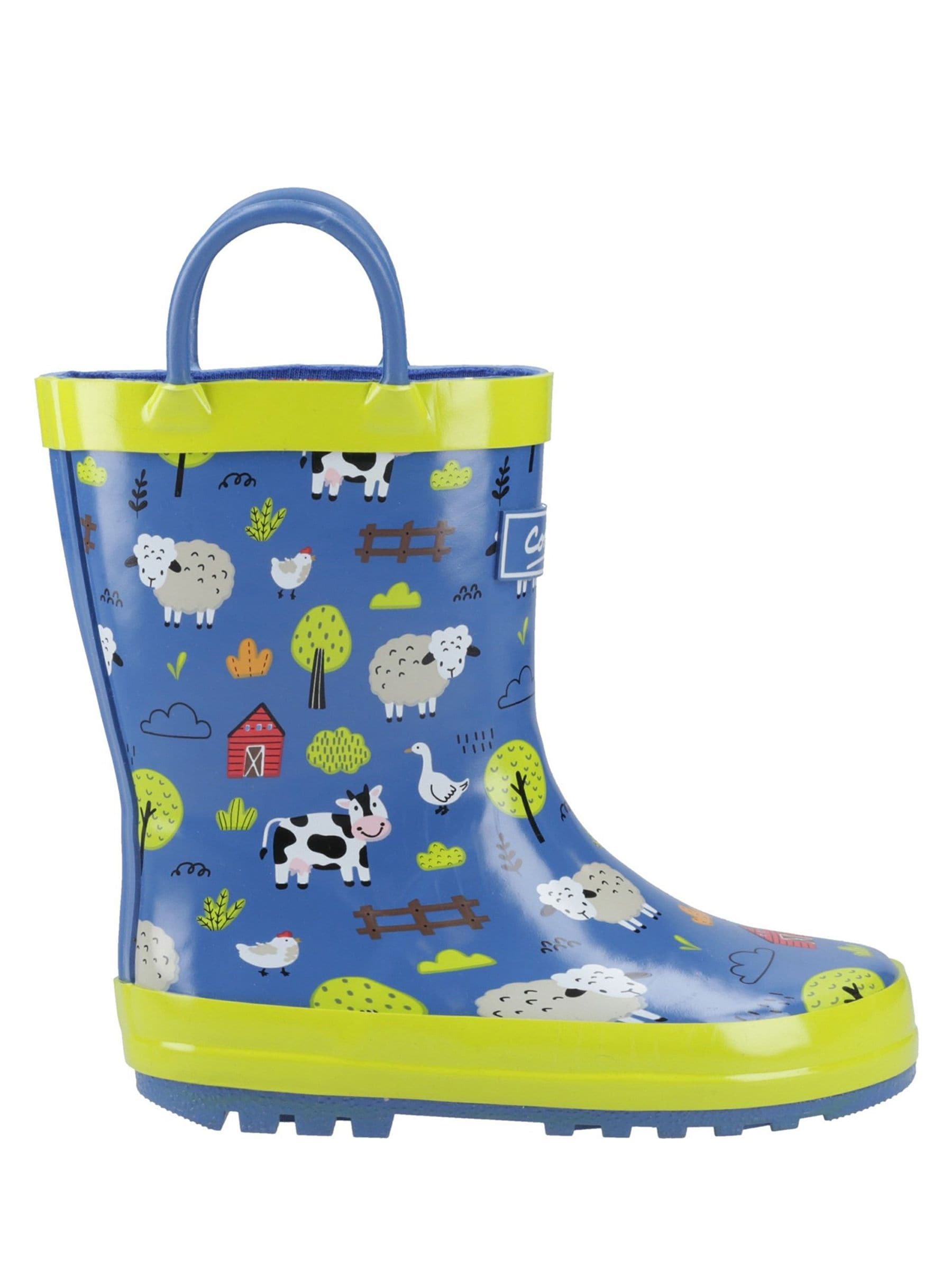 Cotswolds Men's Blue Pull On Puddle Boot Wellies - Image 1