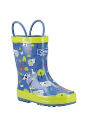 Cotswolds Blue Puddle Waterproof Pull On Boots - Image 3 of 5