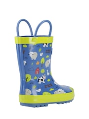 Cotswolds Blue Puddle Waterproof Pull On Boots - Image 4 of 5