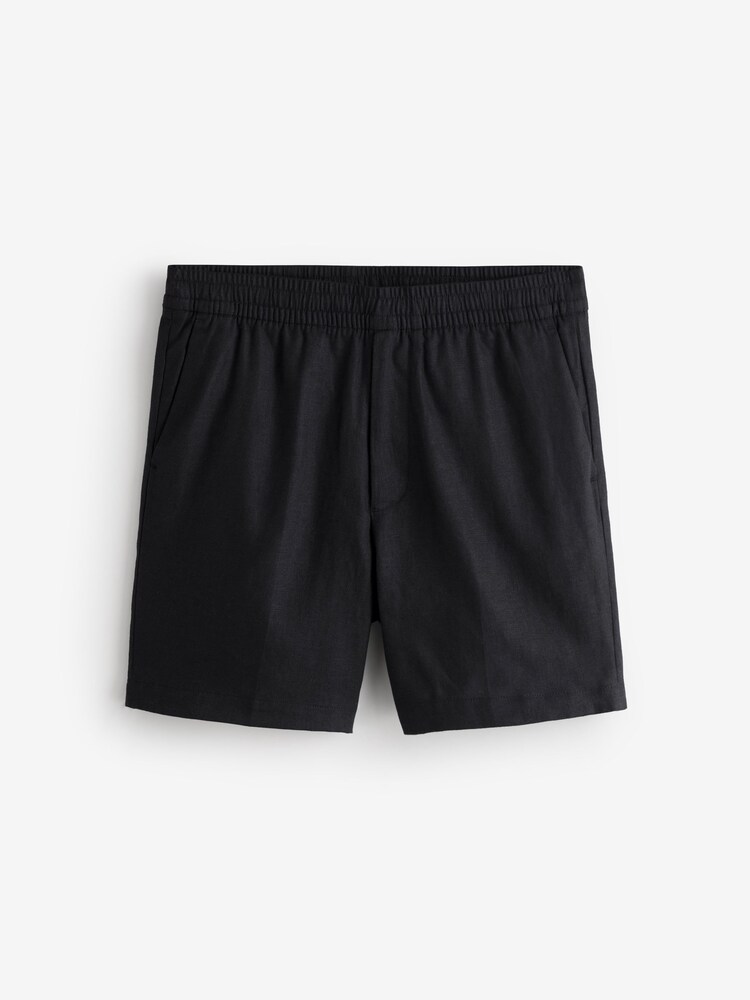 Calvin Klein Black Cotton Blend Tailored Shorts - Image 2 of 2