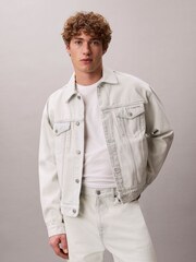 Calvin Klein White 90s Denim Jacket - Image 1 of 1