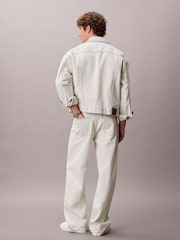 Calvin Klein White 90s Denim Jacket - Image 2 of 7