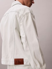 Calvin Klein White 90s Denim Jacket - Image 3 of 7