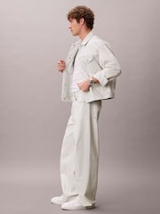 Calvin Klein White 90s Denim Jacket - Image 5 of 7