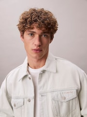 Calvin Klein White 90s Denim Jacket - Image 6 of 7