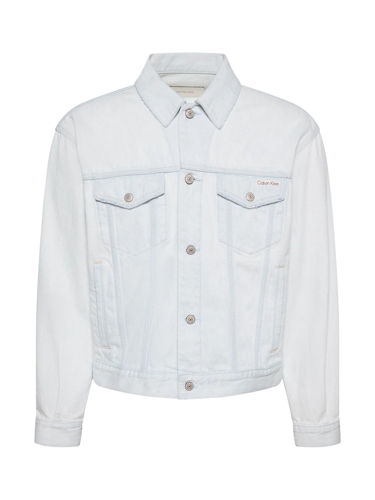 Calvin Klein White 90s Denim Jacket - Image 7 of 7 Calvin Klein White 90s Denim Jacket - Image 7 of 7