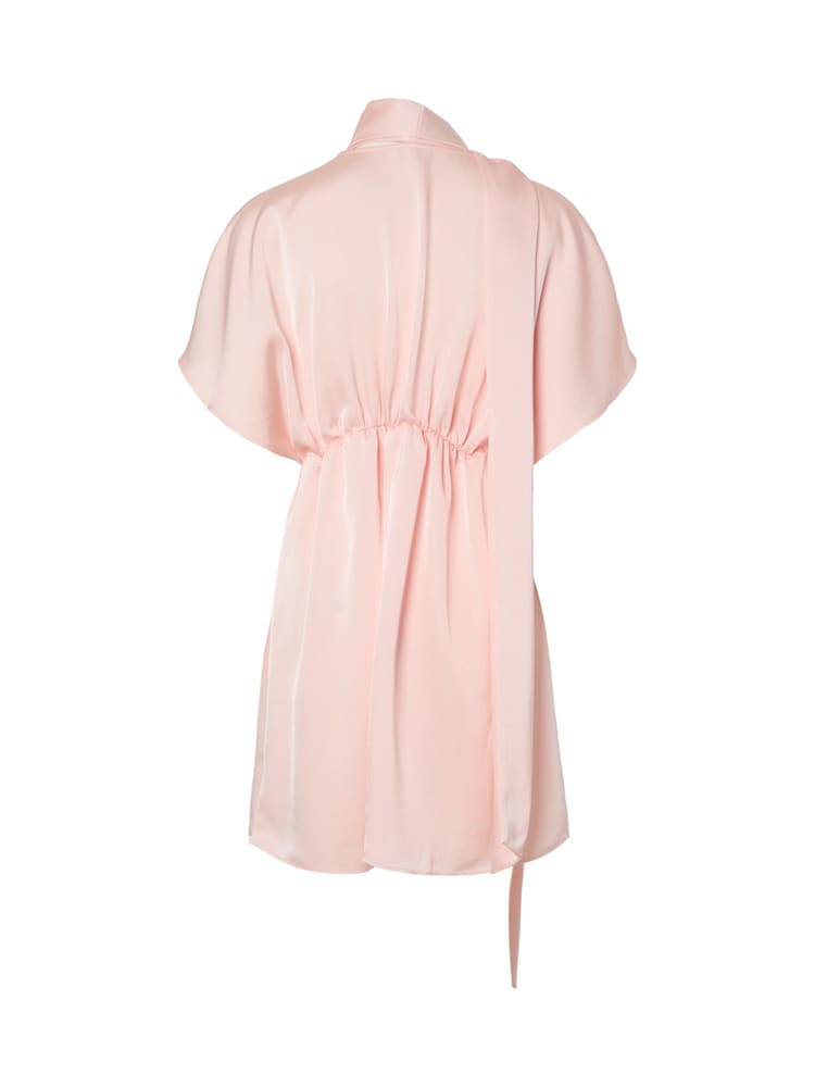 Y.A.S Tie Neck Short Sleeve Dress - صورة 2 من 4