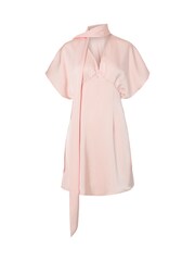 Y.A.S Tie Neck Short Sleeve Dress - صورة 3 من 4