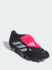 adidas Black Predator League Fold-Over Tongue Soft Ground Football Boots - Image 1 of 4