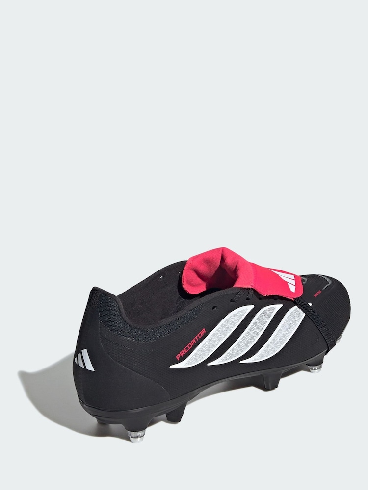adidas Black Predator League Fold-Over Tongue Soft Ground Football Boots - Image 2 of 4
