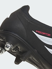 adidas Black Predator League Fold-Over Tongue Soft Ground Football Boots - Image 3 of 4