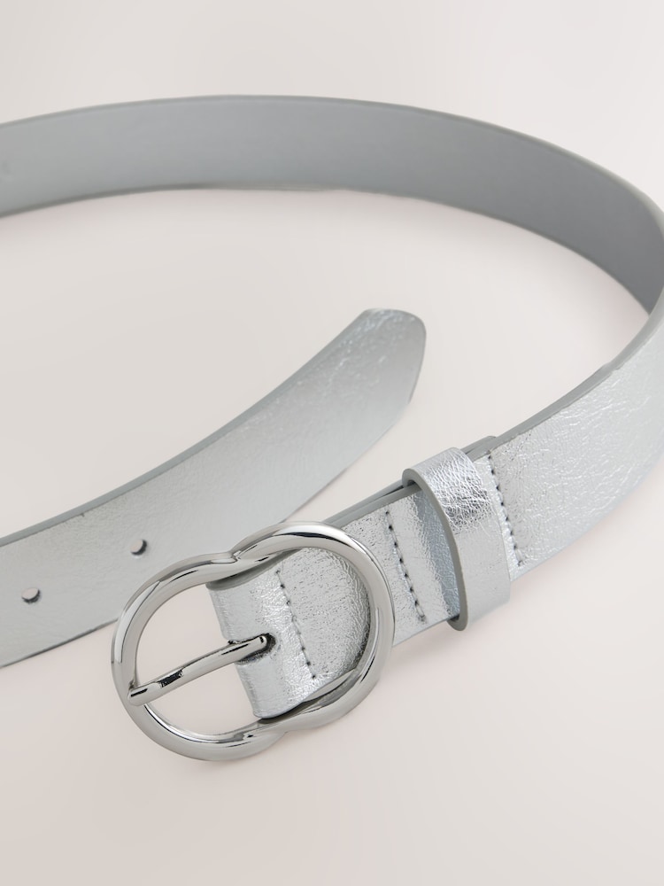 Silver Regular PU Belt - Image 5 of 5 Silver Regular PU Belt - Image 5 of 5