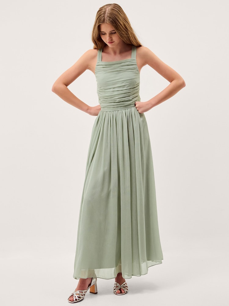 Grønn - Monsoon Ellay chiffon Ballkjole med kryssrygg - Bilde 1 av 5