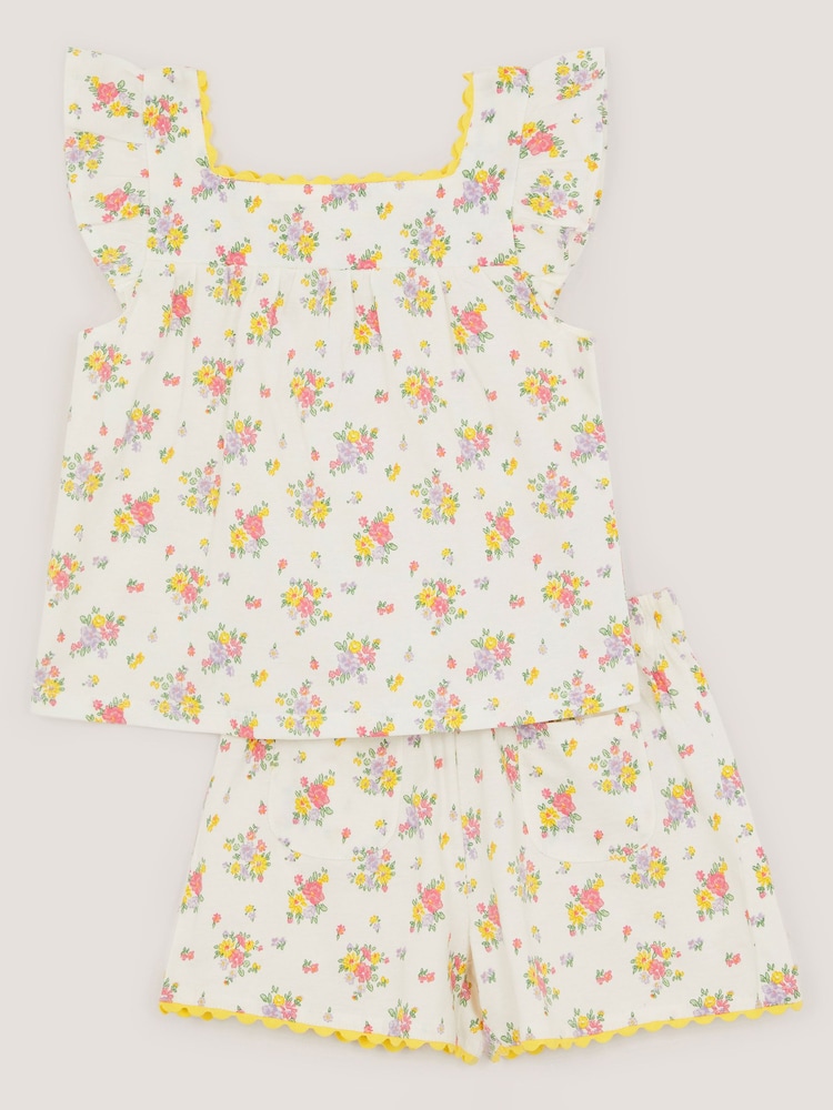 Monsoon Rose Bud Print Short Pyjama Set - Imaginea 1 din 4