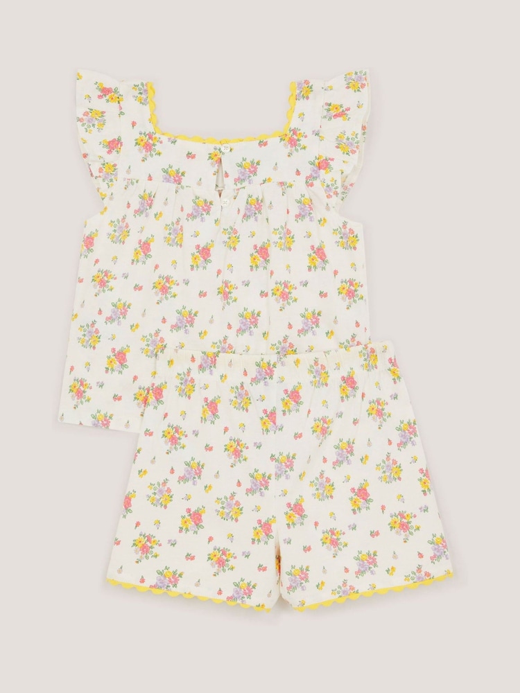 Monsoon Rose Bud Print Short Pyjama Set - Imaginea 2 din 4