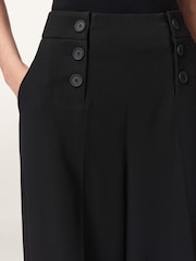 AllSaints Black Raina Trousers - Image 3 of 6