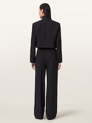 AllSaints Black Raina Trousers - Image 5 of 6