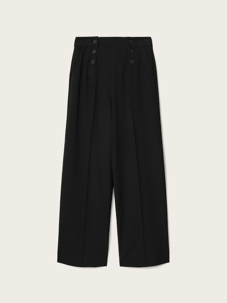 AllSaints Black Raina Trousers - Image 6 of 6