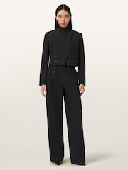 AllSaints Black Raina Blazer - Image 1 of 5