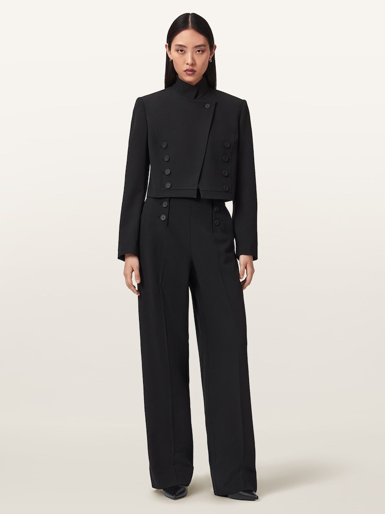 AllSaints Black Raina Blazer - Image 1 of 5 AllSaints Black Raina Blazer - Image 1 of 5