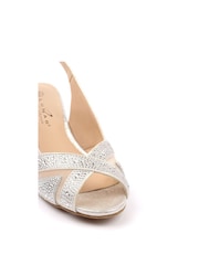 Lunar Silver Emmerline Slingback Wedges - Image 6 of 7